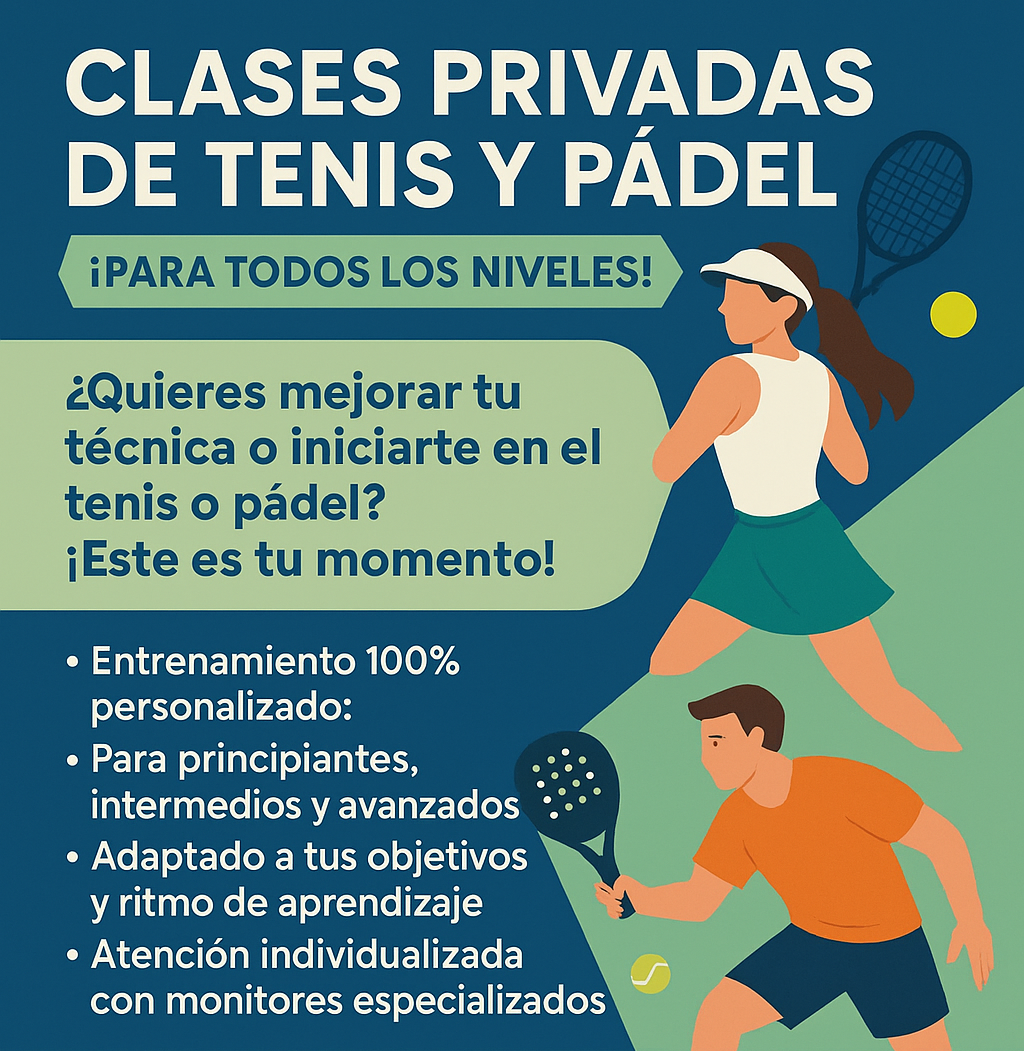 Clase de tenis de 1 hora